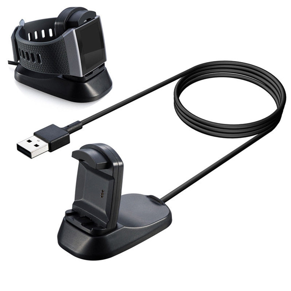 USB Charger Stand Mount for Fitbit Ionic Smart Watch Wristband Replacement Smart Accessories