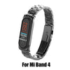 Stainless Steel For Xiaomi Mi Band 2 3 4 Strap Wristband Smart Watch Strap For Xiaomi Mi band 4 3 NFC Bracelet Accessories