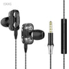 ISKAS Earphones And Headphone Quad-core Headphones Dynamics Phone Mp3 Cell Phones Electronics Consumer Music Bass Good 3185