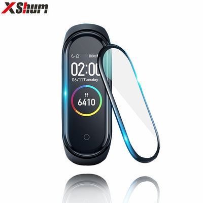 Film For Xiaomi Mi Band 4 protector soft glass for mi band 4 strap mi band Screen Protection Case Protective smart Accessories