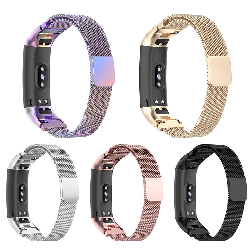 Magnetic Milanese Stainless Steel Watch Band Wristband Band Strap For Huawei Honor Band 4 Band 5 Strap Smart Bracelet Accessorie