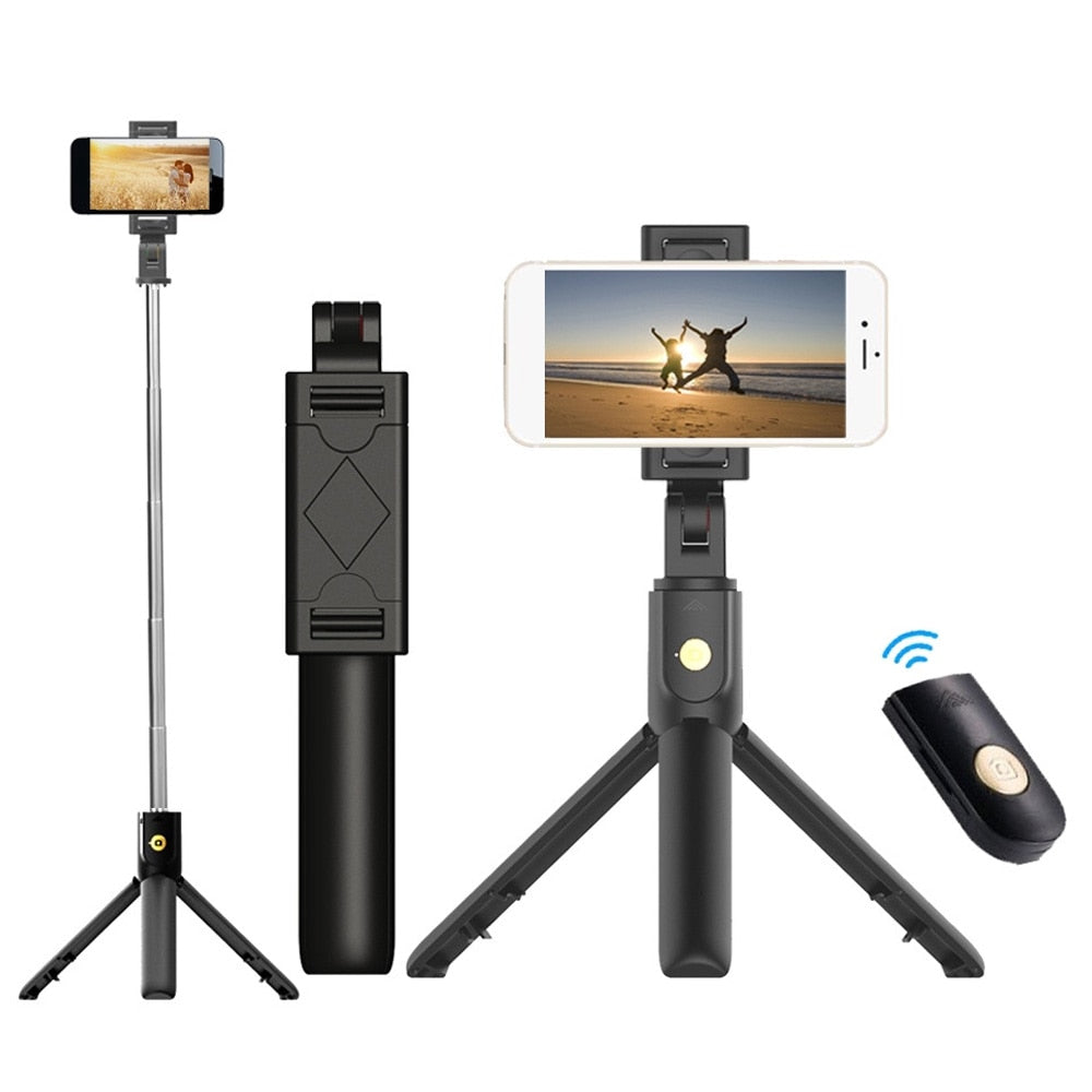 Mini Bluetooth Selfie Stick Tripod Smartphone Bracket Remote Controller 10cm Foldable Camera Consumer Electronics Phone Holder