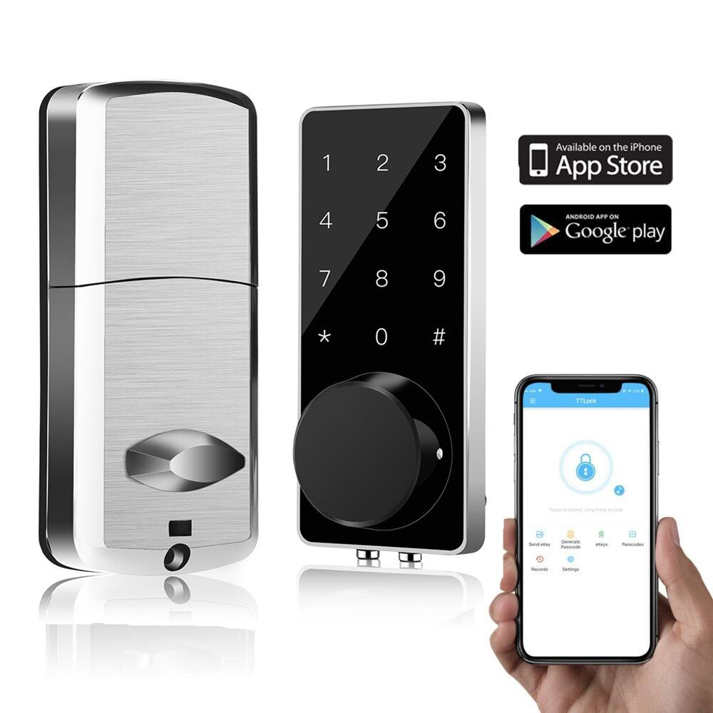 Smart Lock Keyless Entry Door Lock Deadbolt Digital Electronic Bluetooth Door Lock with Keypad Auto Lock Home touch screen lock