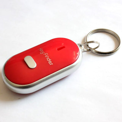 Wireless Whistle Key Finder Keychain For Women Men Anti-Lost Device Keyrings Electronic Anti-Theft Ellipse Plastic Key Search