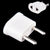 White ABS Consumer Electronics Power Plug Adapter Converter White Travel Charger Wall AC